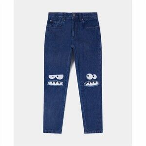 Stella McCartney Kids Monster Graphic Straight-Leg Jeans size 10